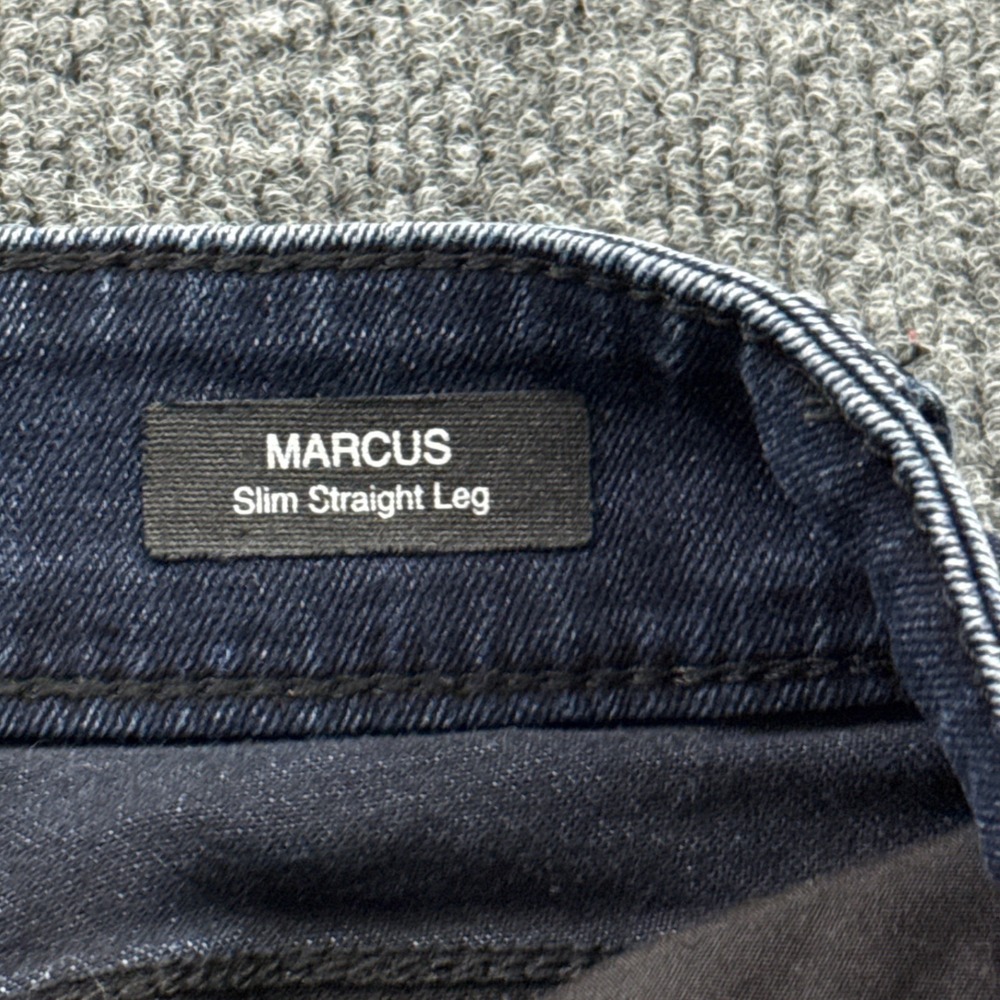 Mavi Marcus Slim Straight Leg Jeans Mens 30/32 Dark Indigo Blue Denim Pant - Picture 8 of 13